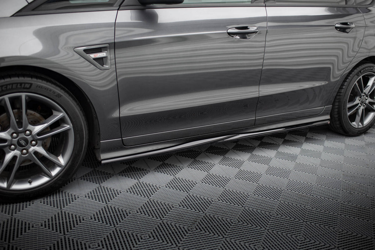 Street+ Seitenschweller Leisten passend für Ford S-Max ST-Line Mk2 Facelift schwarz Hochglanz – Ansicht 3