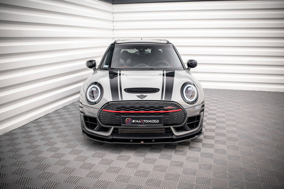Street+ Spoilerlippe Front Ansatz V.3 passend für Mini Cooper Clubman John Cooper Works F54 Facelift schwarz Hochglanz – Ansicht 1