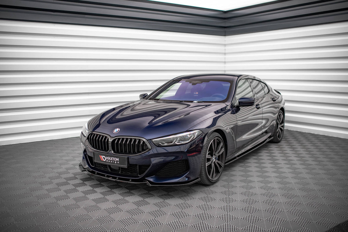 Street+ Spoilerlippe Front Ansatz V.3 passend für BMW 8 Coupe G15 / 8 Gran Coupe M Paket G16 schwarz Hochglanz – Ansicht 3