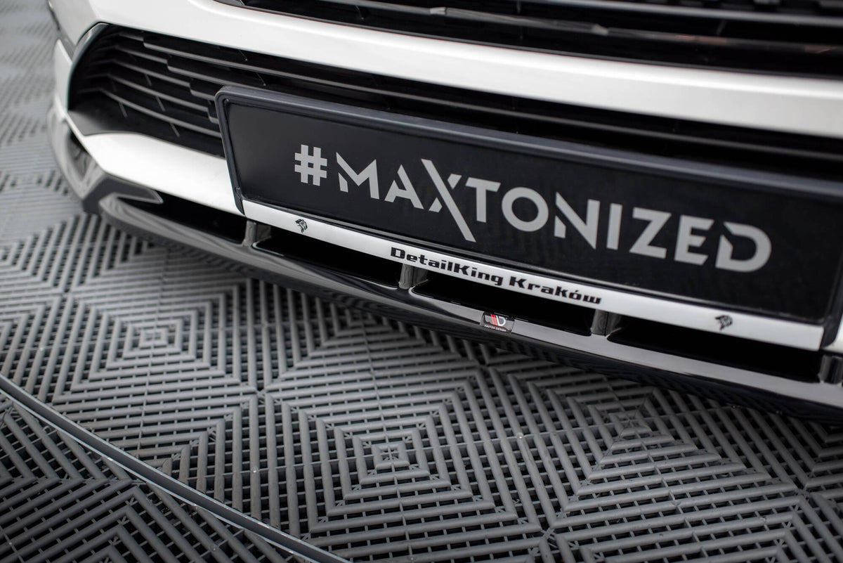 Street+ Spoilerlippe Front Ansatz passend für Peugeot 308 GT Mk3 schwarz Hochglanz – Ansicht 3