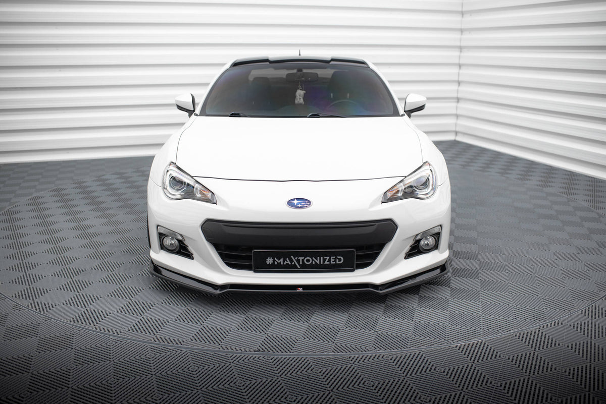 Street+ Spoilerlippe Front Ansatz V.2 passend für Subaru BRZ Mk1  schwarz Hochglanz – Ansicht 1