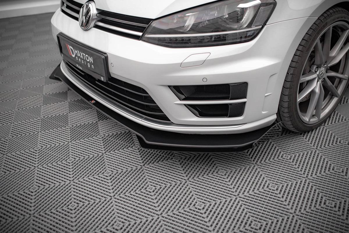 Front Stoßstange Flaps passend für VW Golf R Mk7 schwarz Hochglanz – Ansicht 3