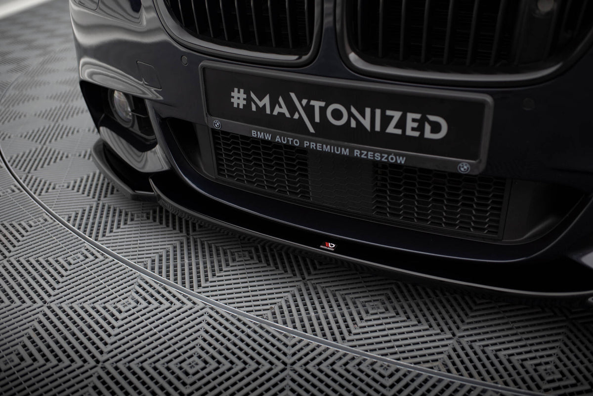 Street+ Spoilerlippe Front Ansatz V.4 passend für BMW 5er F10/F11 M-Paket schwarz Hochglanz – Ansicht 4