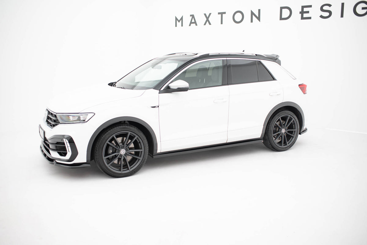 Street+ Seitenschweller Leisten passend für VW T-Roc R / R-Line Mk1  schwarz Hochglanz – Ansicht 6