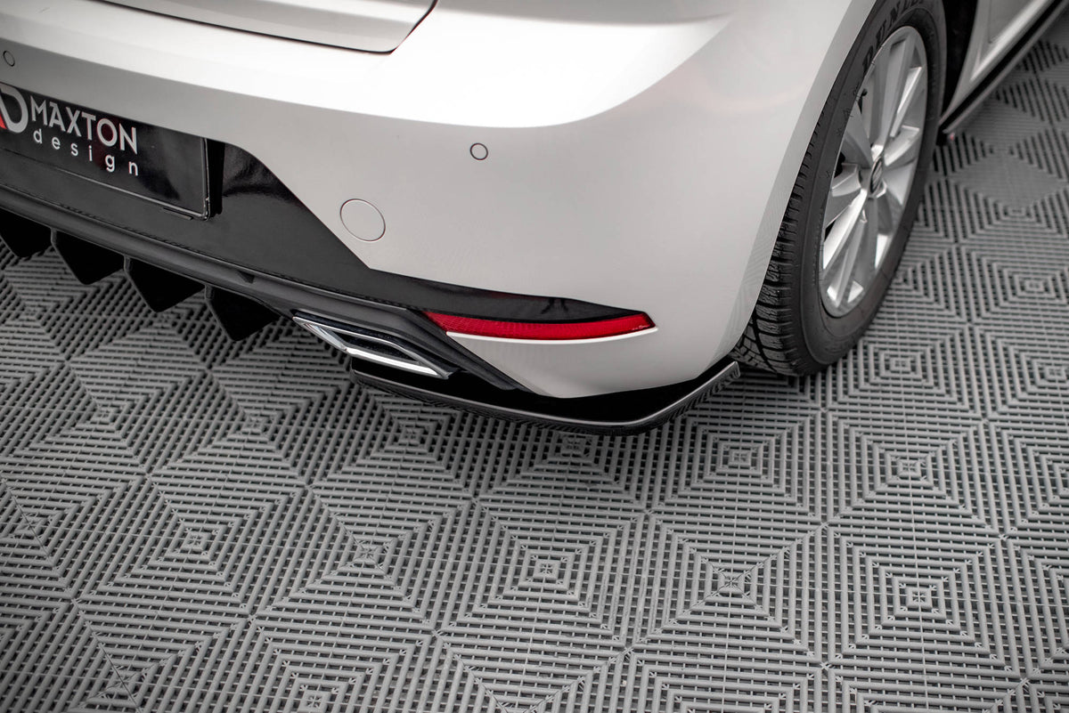 Heck Ansatz Flaps Diffusor passend für Seat Ibiza FR/ Standard Mk5 schwarz Hochglanz – Ansicht 3