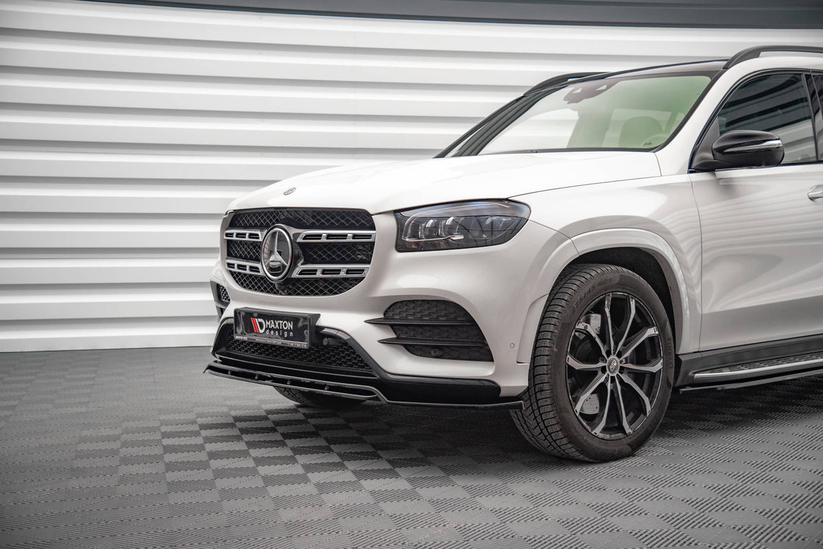 Street+ Spoilerlippe Front Ansatz V.1 passend für Mercedes-Benz GLS AMG-Line X167 schwarz Hochglanz – Ansicht 3