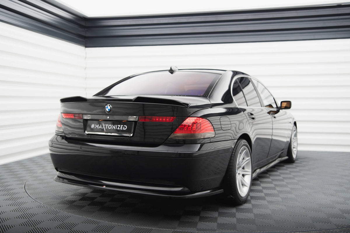 Heckansatz BMW 7 E65 schwarz Hochglanz – Ansicht 1