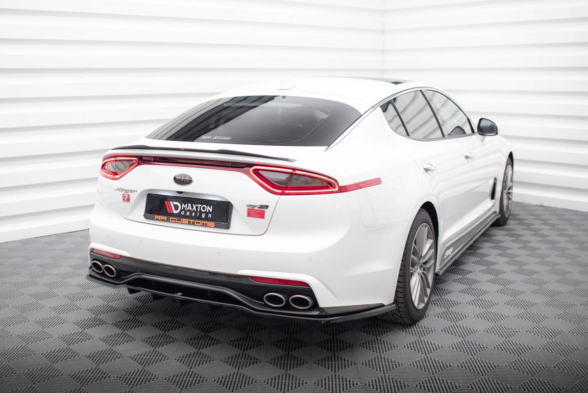 Street+ Mittlerer Diffusor RACE passend für Kia Stinger Mk1 schwarz Hochglanz – Ansicht 1
