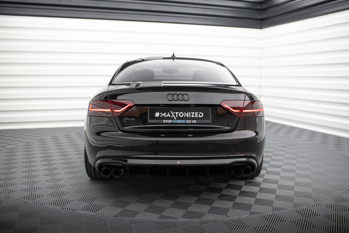Diffusor Heck Ansatz passend für Audi S5 Coupe / Cabrio S-Line 8T – Ansicht 3