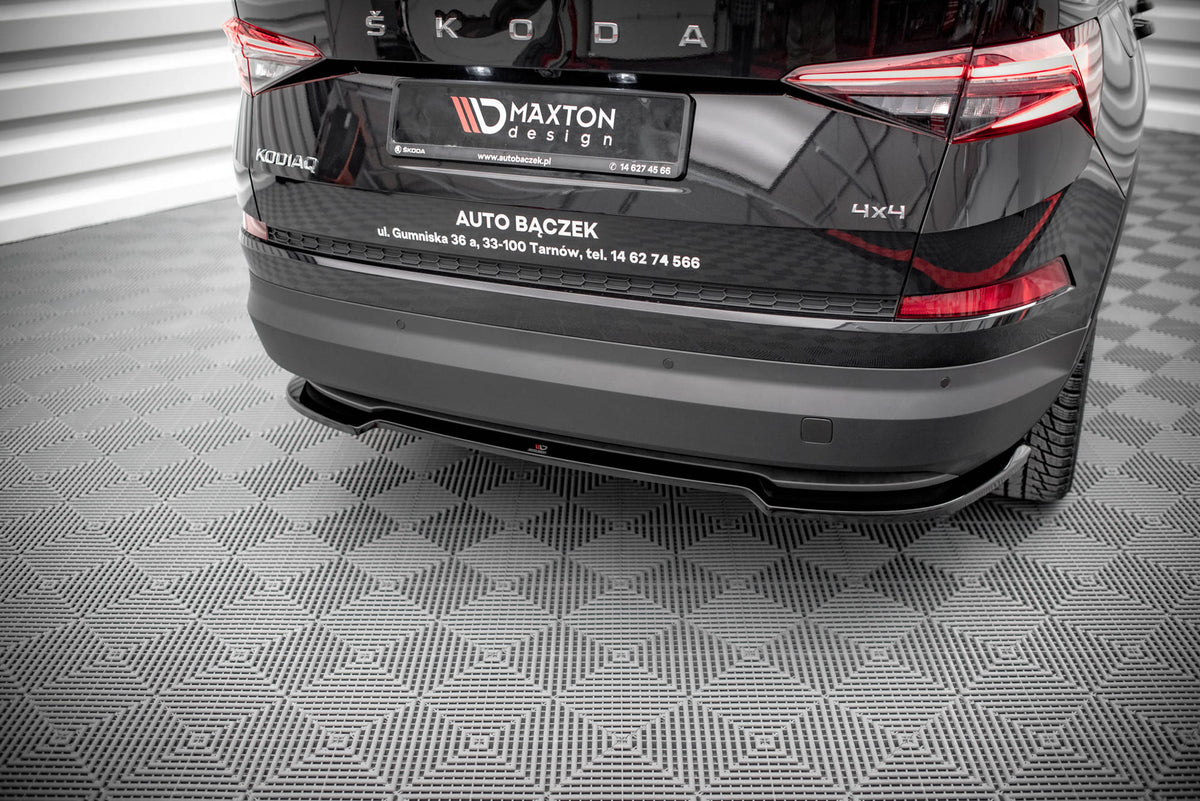 Heckansatz Skoda Kodiaq Mk1 Facelift schwarz Hochglanz – Ansicht 3