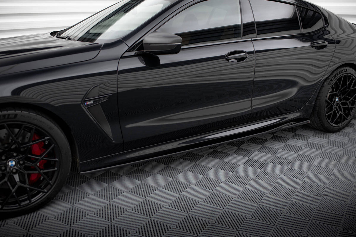 Street+ Seitenschweller Leisten V.2 passend für BMW M8 Gran Coupe F93 / 8 Gran Coupe M-Paket G16 schwarz Hochglanz – Ansicht 3