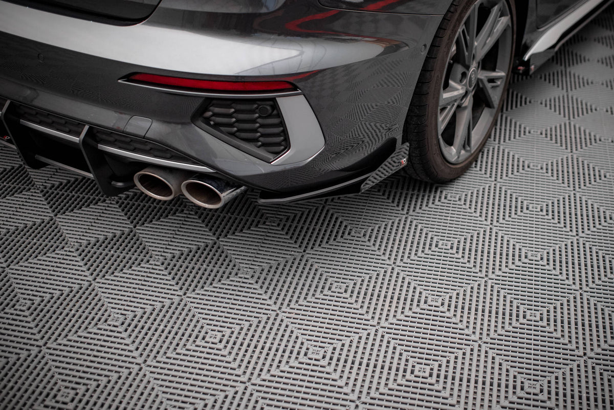 Street Pro Heck Ansatz Flaps Diffusor + Flaps passend für Audi S3 Limousine 8Y schwarz Hochglanz – Ansicht 4