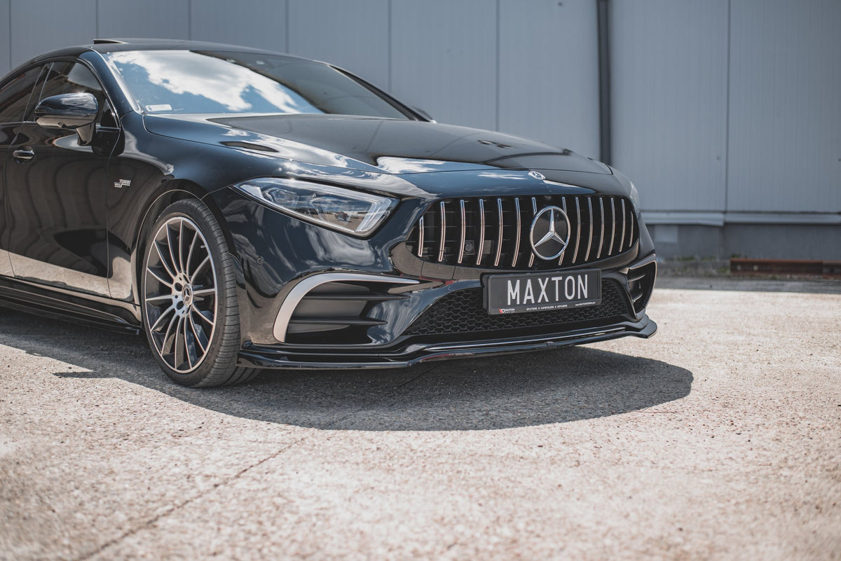 Street+ Spoilerlippe Front Ansatz V.3 passend für Mercedes-AMG CLS 53 C257 schwarz Hochglanz – Ansicht 6