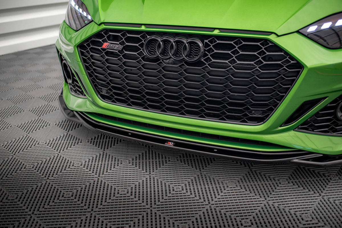 Street+ Spoilerlippe Front Ansatz V.1 + Flaps passend für Audi RS5 F5 Facelift – Ansicht 3