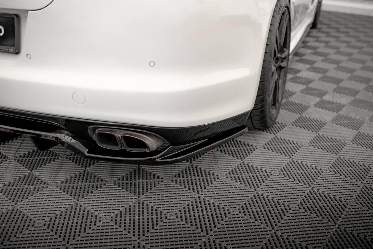 Street+ Mittlerer Diffusor RACE passend für Porsche Panamera Turbo 970 schwarz Hochglanz – Ansicht 4