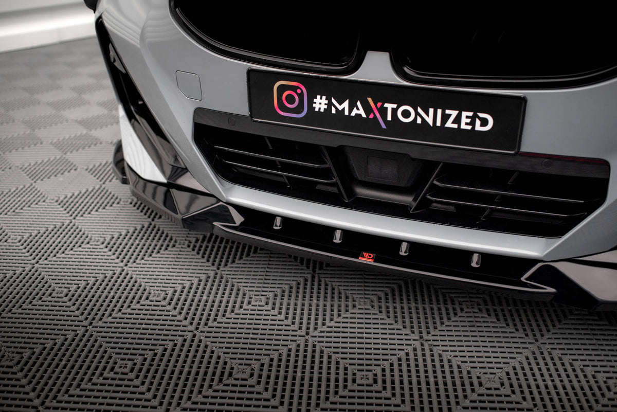 Street+ Spoilerlippe Front Ansatz V.2 passend für BMW 2 Coupe M-Paket / M240i G42 schwarz Hochglanz – Ansicht 3