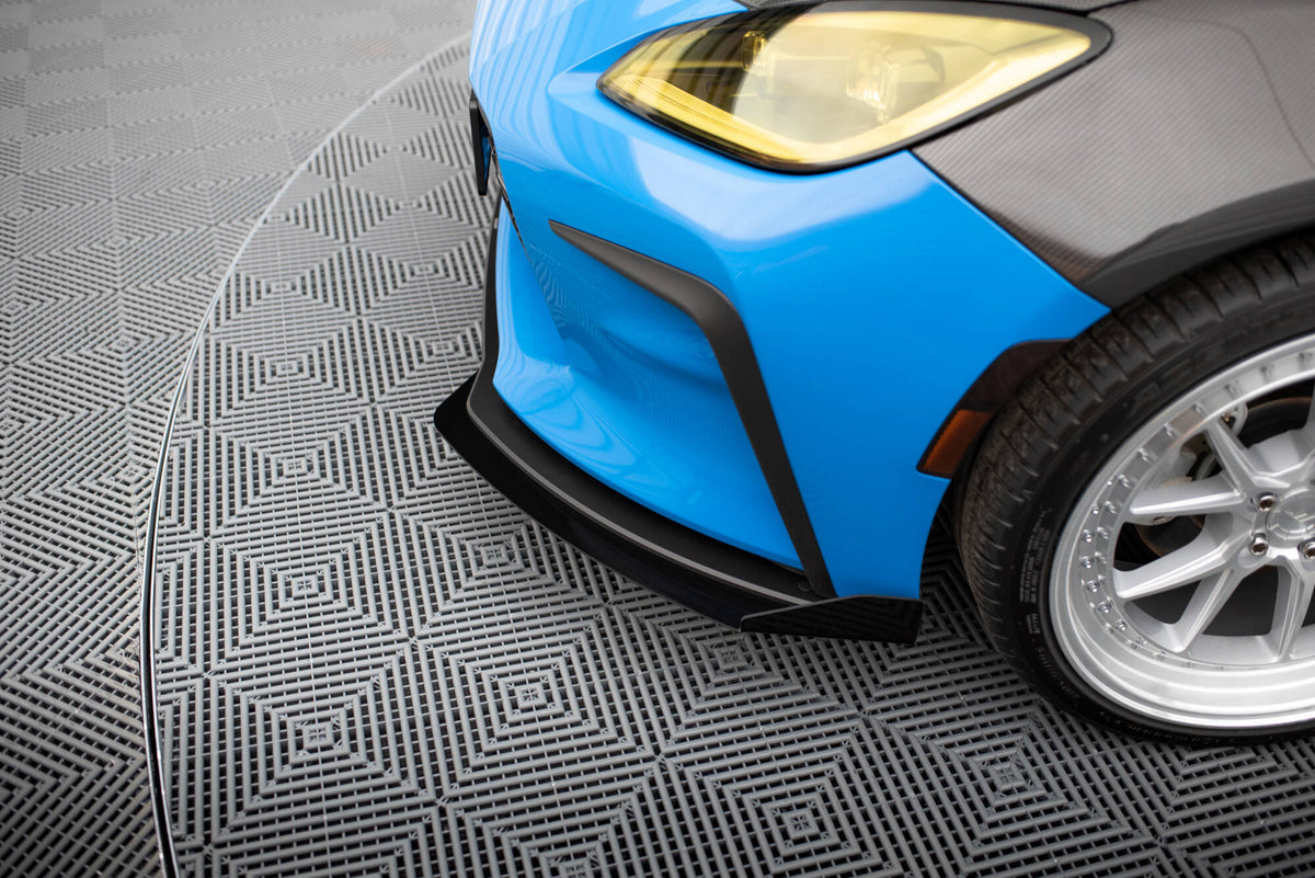 Front Stoßstange Flaps passend für Toyota GR86 Mk1 schwarz Hochglanz – Ansicht 1