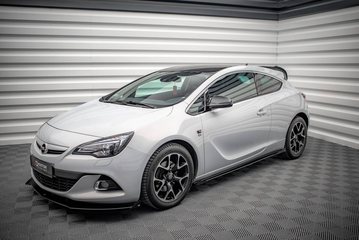 Seitenschweller Flaps passend für Opel Astra GTC OPC-Line J schwarz Hochglanz – Ansicht 1