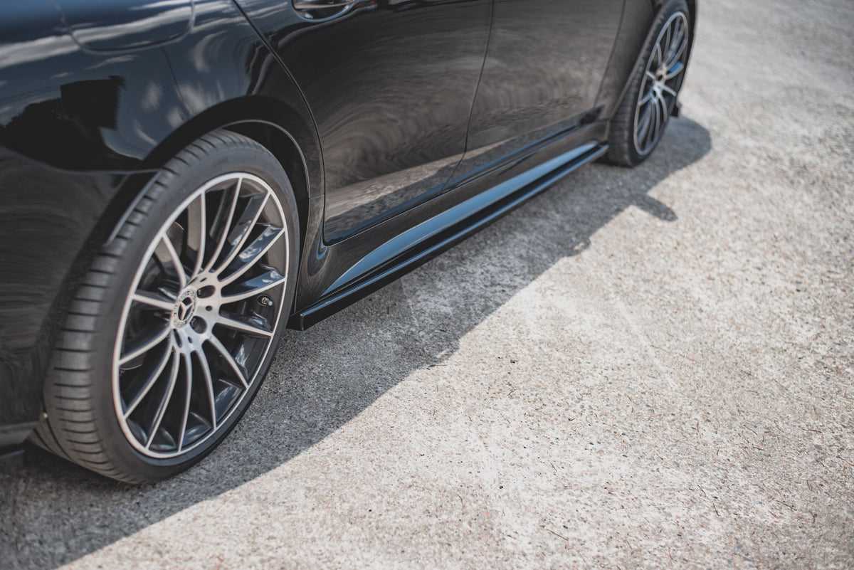 Street+ Seitenschweller Leisten passend für Mercedes-AMG CLS 53 C257 schwarz Hochglanz – Ansicht 5
