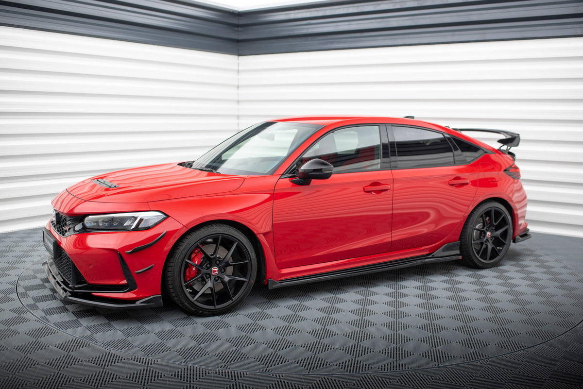 Street+ Seitenschweller Leisten V.2 passend für Honda Civic Type-R Mk 11 schwarz Hochglanz – Ansicht 4
