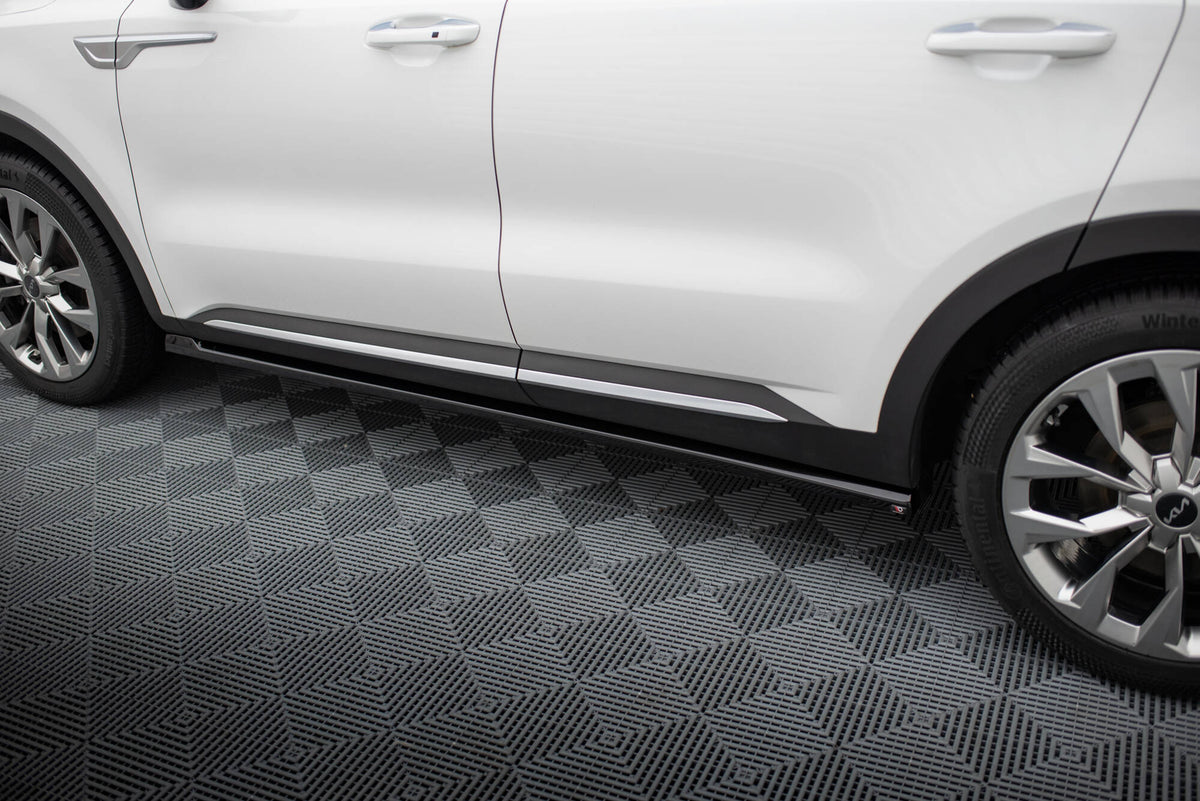 Street+ Seitenschweller Leisten passend für Kia Sorento Mk4 schwarz Hochglanz – Ansicht 4