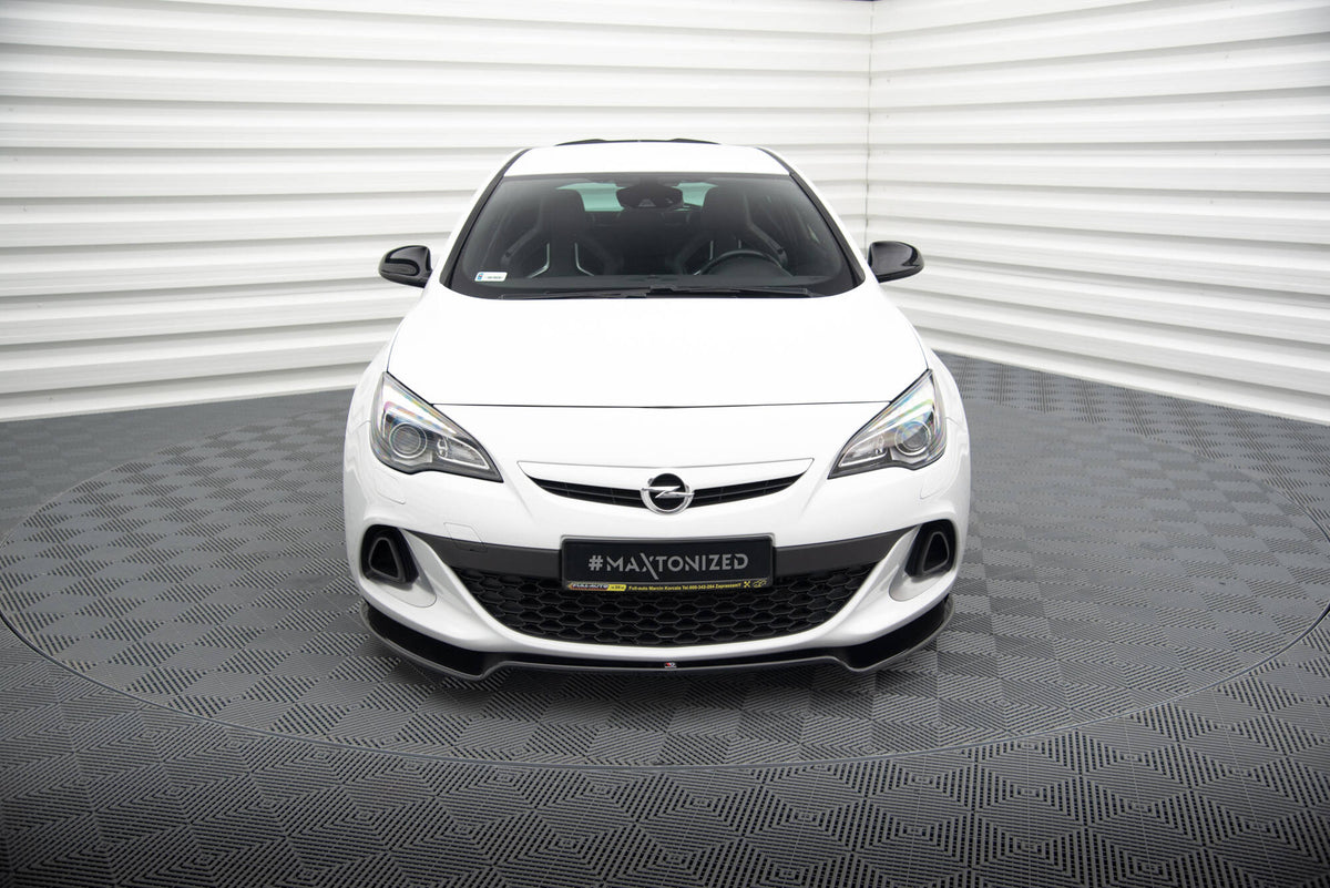 Street+ Spoilerlippe Front Ansatz passend für Opel Astra J OPC/VXR  schwarz Hochglanz – Ansicht 1