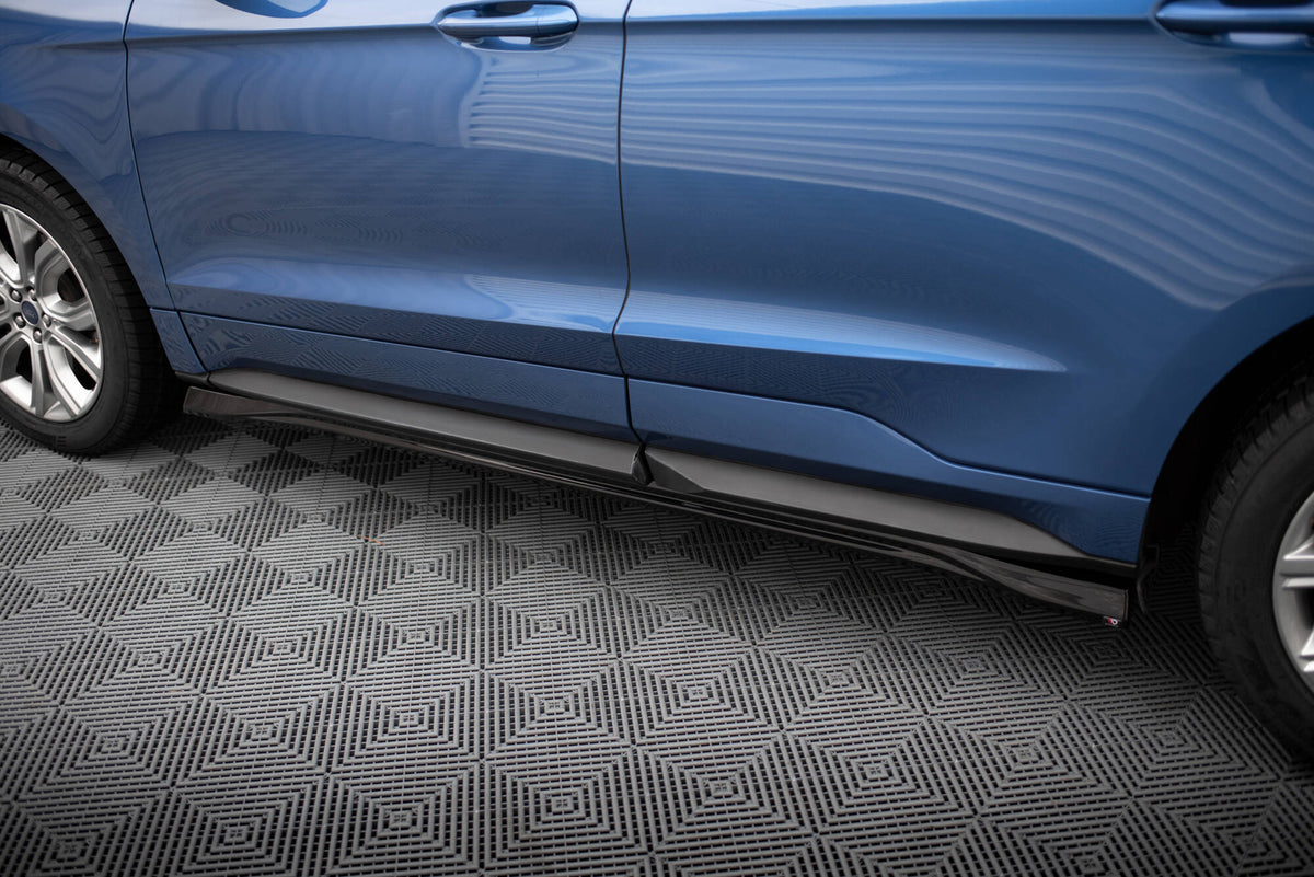 Street+ Seitenschweller Leisten passend für Ford Edge ST Mk2 Facelift schwarz Hochglanz – Ansicht 5