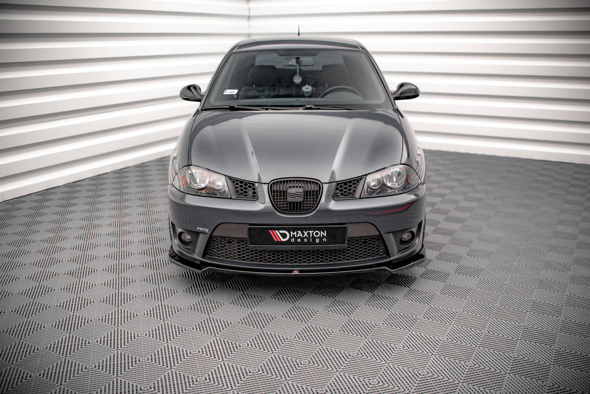 Street+ Spoilerlippe Front Ansatz V.3 passend für Seat Ibiza Cupra Mk3 schwarz Hochglanz – Ansicht 1