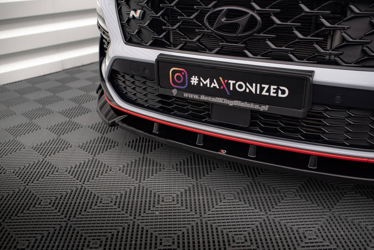 Street+ Spoilerlippe Front Ansatz V.2 + Flaps passend für Hyundai Kona N Mk1 – Ansicht 3