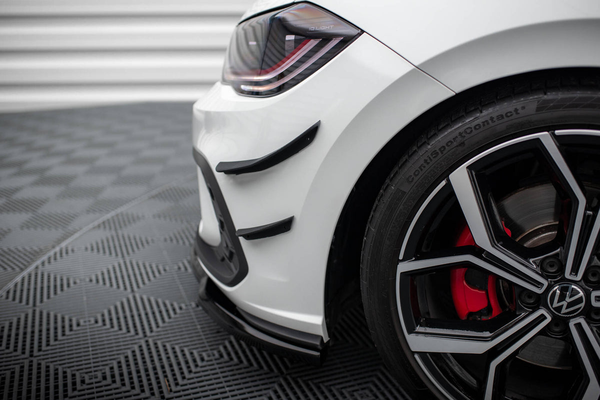 Stoßstangen Flaps Wings vorne Canards passend für VW Polo GTI Mk6 Facelift – Ansicht 4
