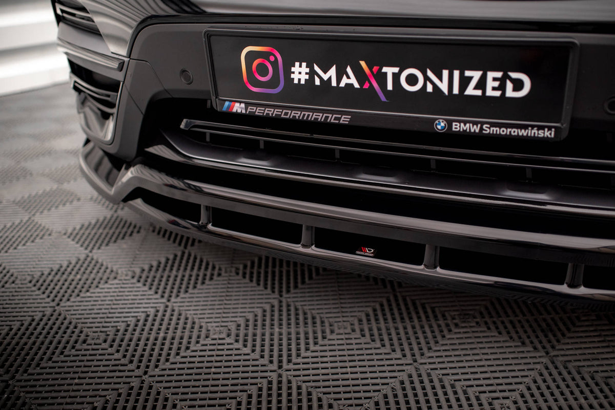 Street+ Spoilerlippe Front Ansatz passend für BMW X3 G01 schwarz Hochglanz – Ansicht 4