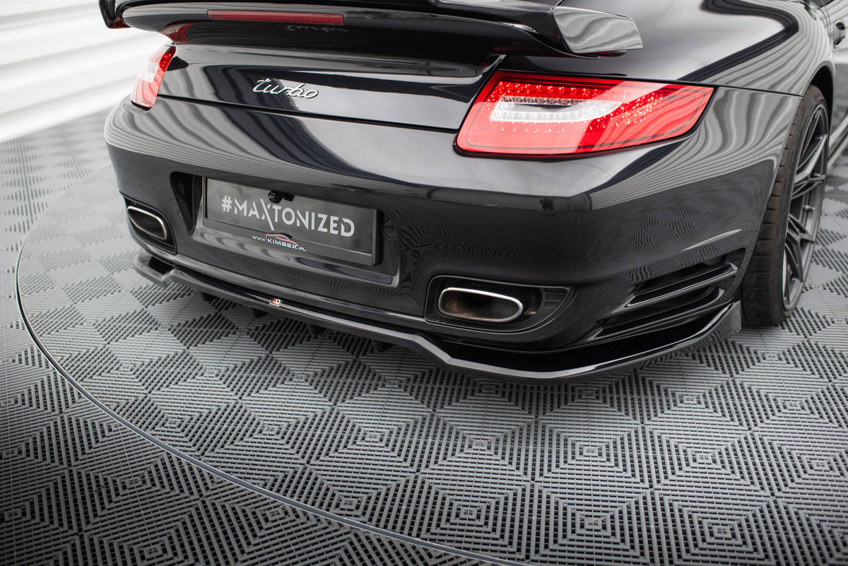 Street+ Mittlerer Diffusor RACE passend für Porsche 911 Turbo 997 schwarz Hochglanz – Ansicht 3
