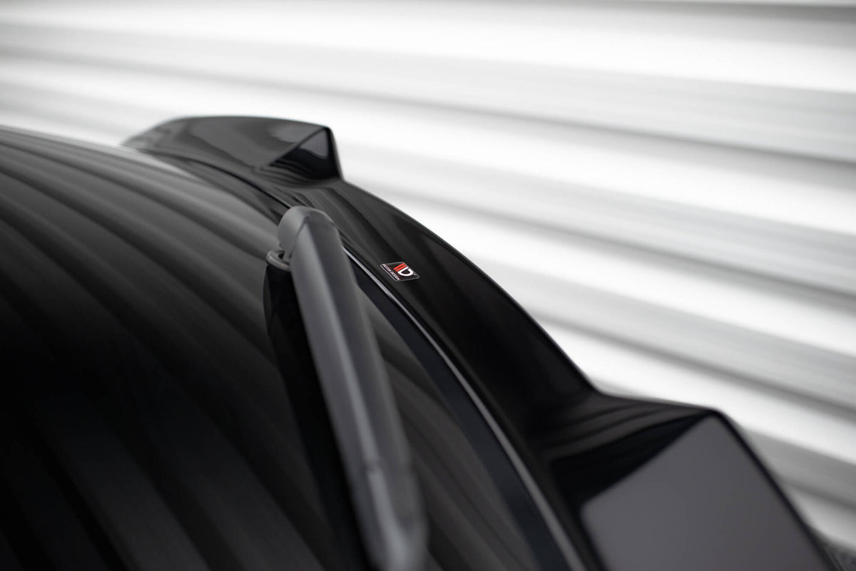 Niedriger Heckspoiler Lippe 3D Alfa Romeo Stelvio Mk1 schwarz Hochglanz – Ansicht 4