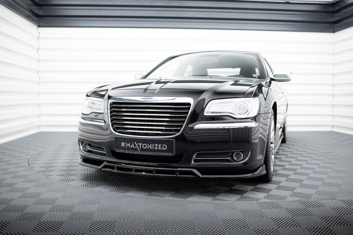 Street+ Spoilerlippe Front Ansatz passend für Chrysler 300 Mk2 schwarz Hochglanz – Ansicht 4