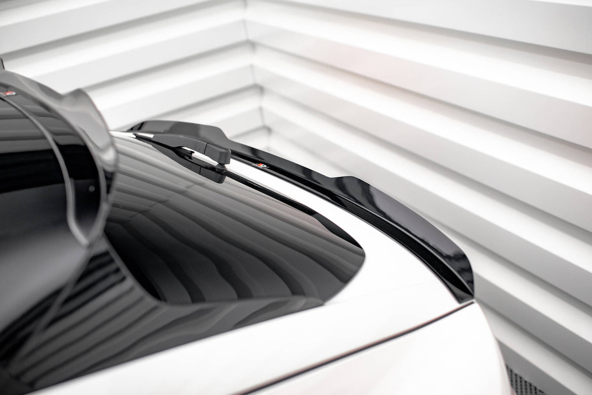 Niedriger Heckspoiler Lippe Ford Mustang Mach-E Mk1 schwarz Hochglanz – Ansicht 4