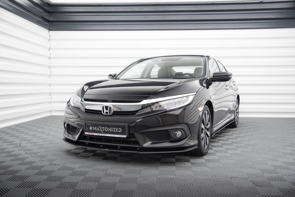 Street Pro Street+ Spoilerlippe Front Ansatz passend für Honda Civic Limousine Mk10 – Ansicht 3