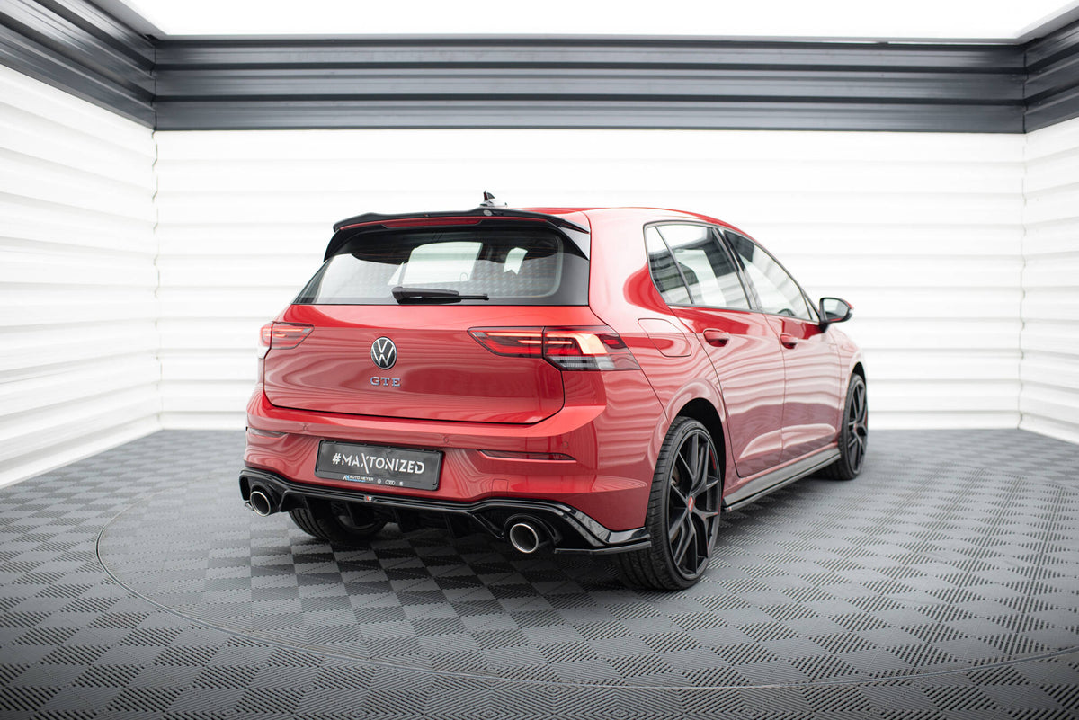 Heck Ansatz Flaps Diffusor V.3 passend für VW Golf GTI Mk8 schwarz Hochglanz – Ansicht 6