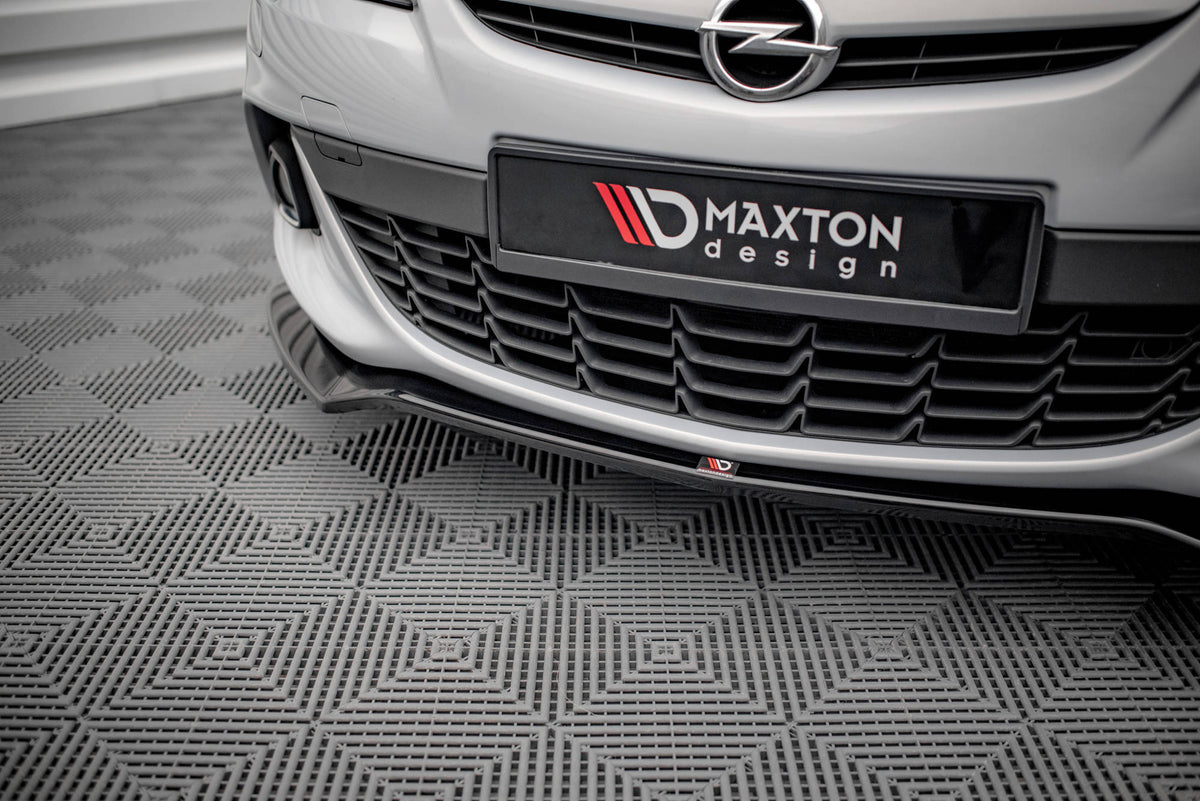 Street+ Spoilerlippe Front Ansatz V.2 passend für Opel Astra GTC OPC-Line J schwarz Hochglanz – Ansicht 3