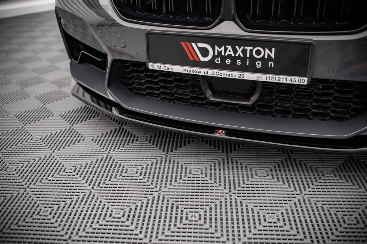 Street+ Spoilerlippe Front Ansatz V.3 passend für BMW M5 F90 Facelift schwarz Hochglanz – Ansicht 4