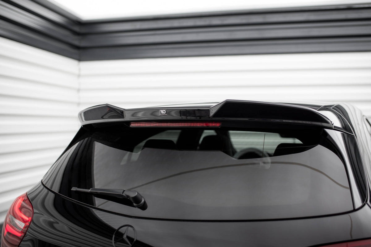 Heckspoiler Lippe 3D Mercedes-Benz A AMG-Line W176 Facelift schwarz Hochglanz – Ansicht 1