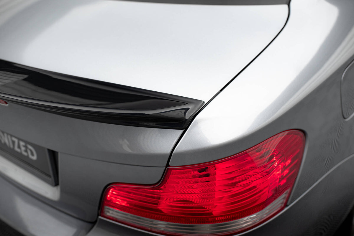 Heckspoiler Lippe 3D BMW 1er M-Paket E82 schwarz Hochglanz – Ansicht 5