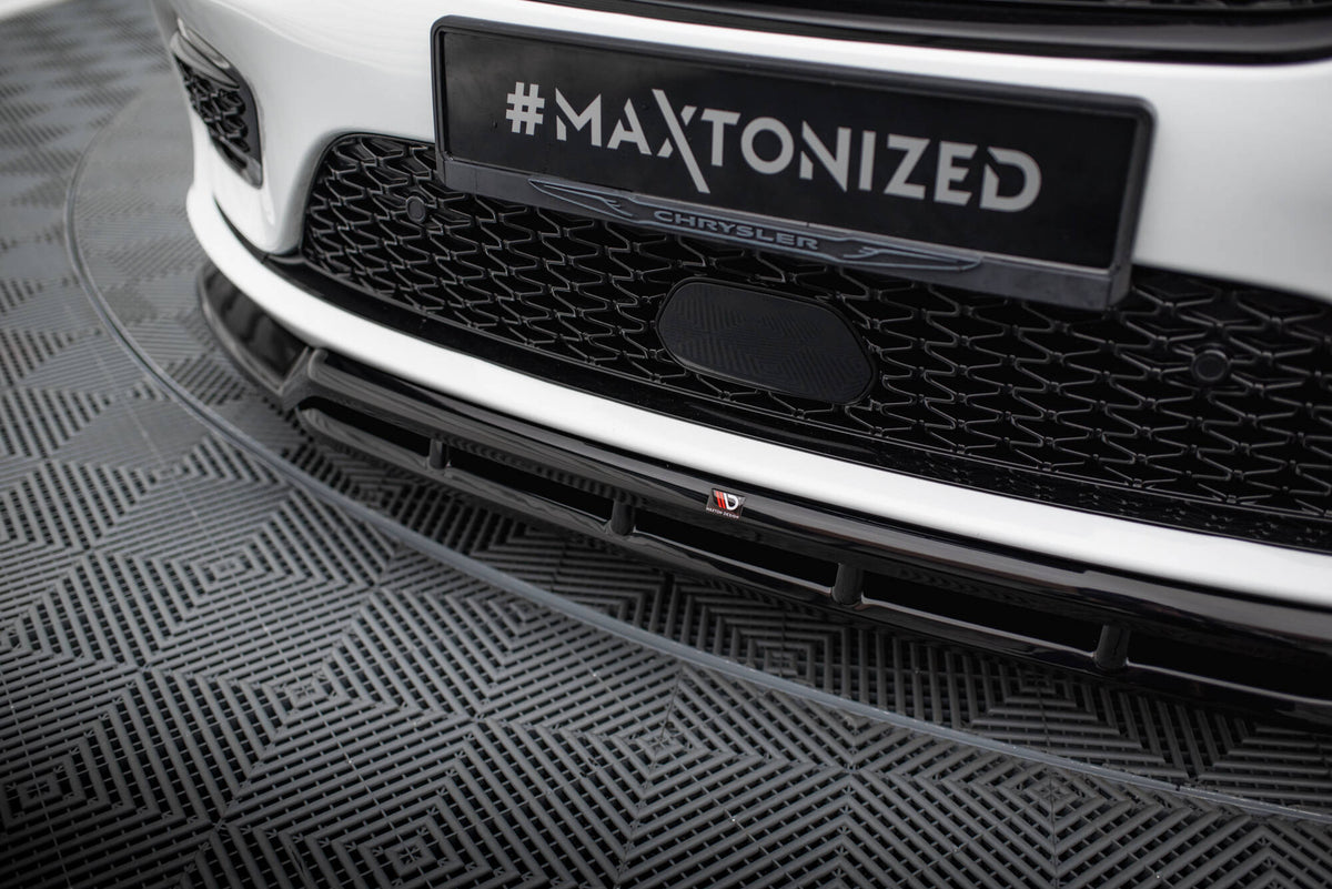 Street+ Spoilerlippe Front Ansatz passend für Chrysler Pacifica Mk2 Facelift schwarz Hochglanz – Ansicht 4