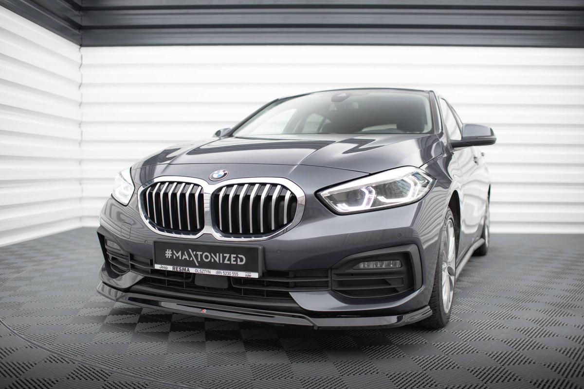 Street+ Spoilerlippe Front Ansatz V.2 passend für BMW 1er F40 schwarz Hochglanz – Ansicht 3