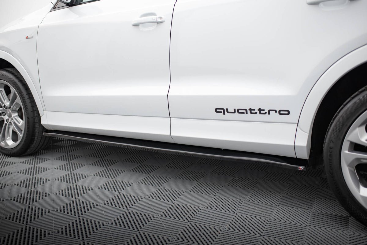 Street+ Seitenschweller Leisten passend für Audi Q3 S-line 8U schwarz Hochglanz – Ansicht 4