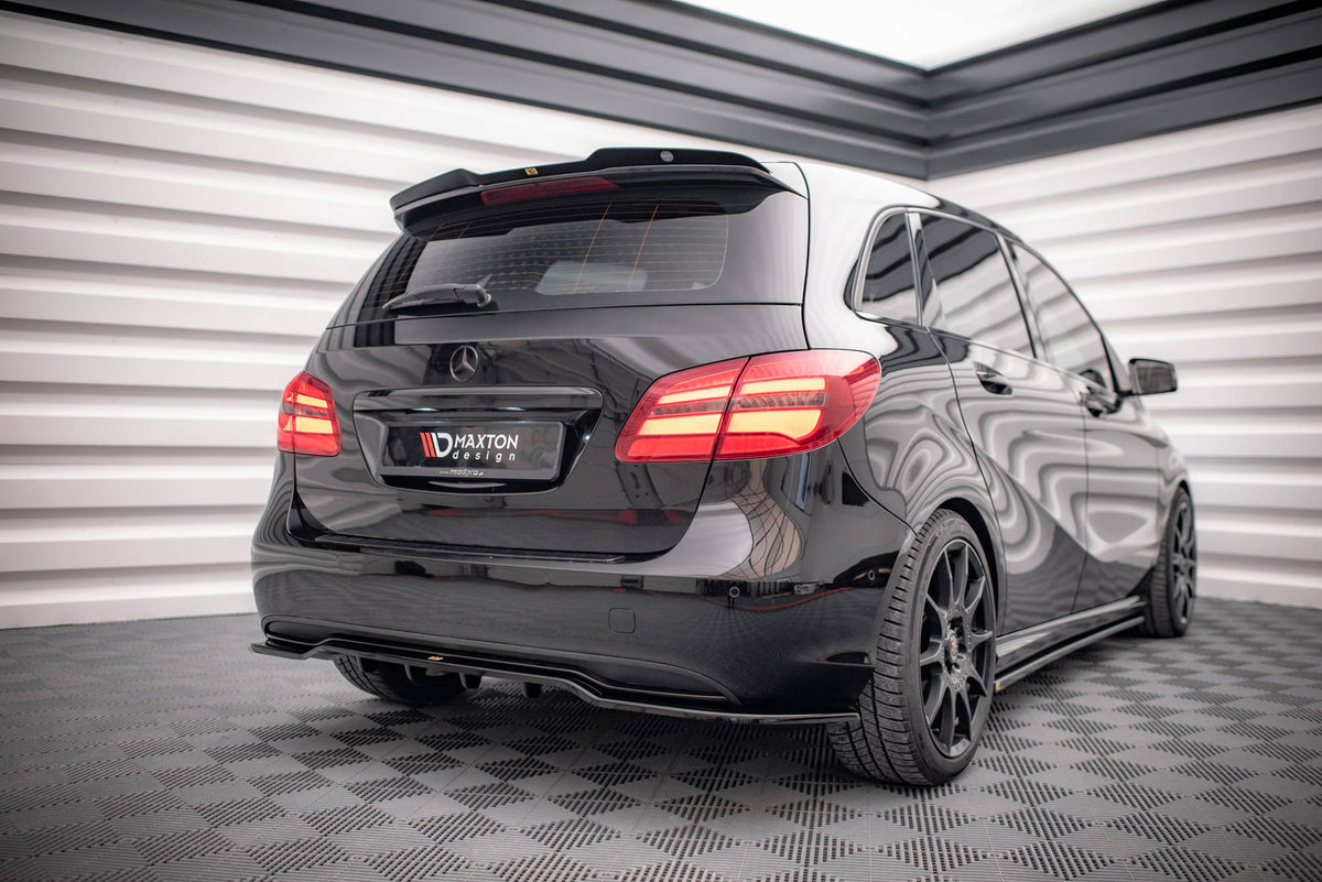Heckspoiler Lippe Mercedes-Benz B W246 Facelift schwarz Hochglanz – Ansicht 3