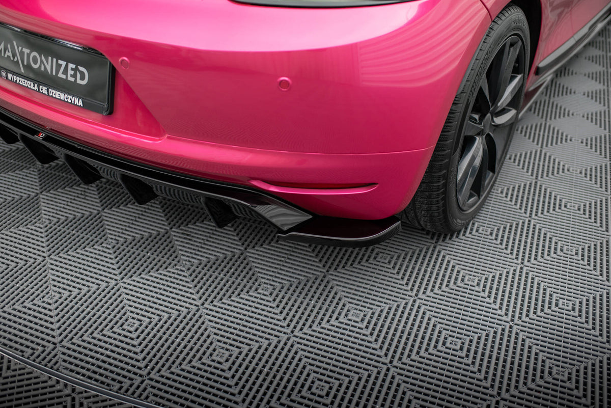 Diffusor Heck Ansatz V.1 passend für VW Scirocco Mk3  schwarz Hochglanz – Ansicht 4