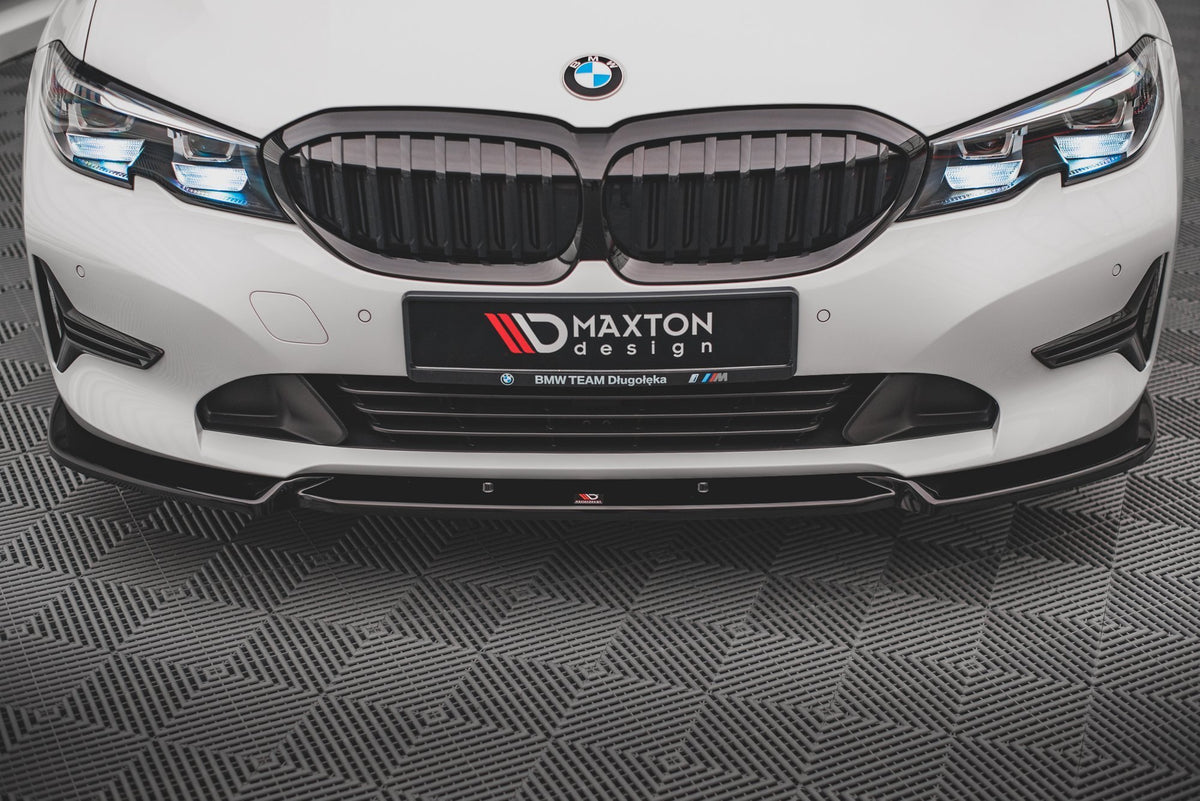 Street+ Spoilerlippe Front Ansatz V.1 passend für BMW 3er G20 / G21 schwarz Hochglanz – Ansicht 1