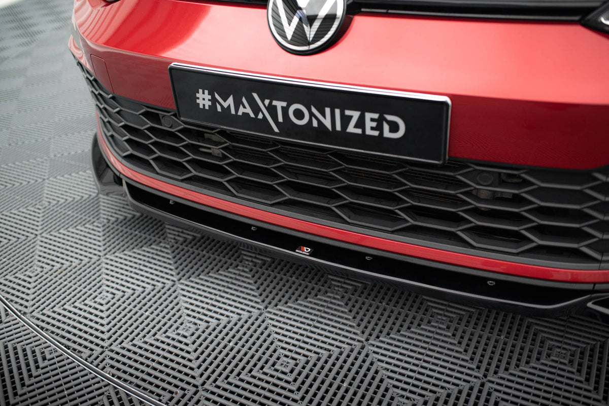Street+ Spoilerlippe Front Ansatz V.2 + Flaps passend für VW Golf GTI / GTE / GTD / R-Line Mk8 – Ansicht 4