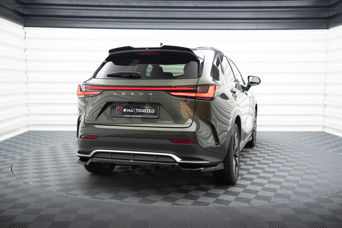 Heckspoiler Lippe 3D Lexus NX F-Sport Mk2 schwarz Hochglanz – Ansicht 1