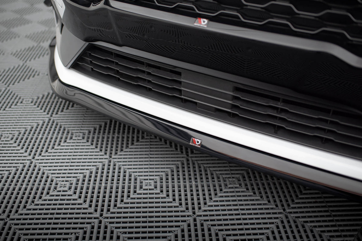 Street+ Spoilerlippe Front Ansatz V.5 passend für Ford Fiesta Mk8 ST / ST-Line schwarz Hochglanz – Ansicht 3